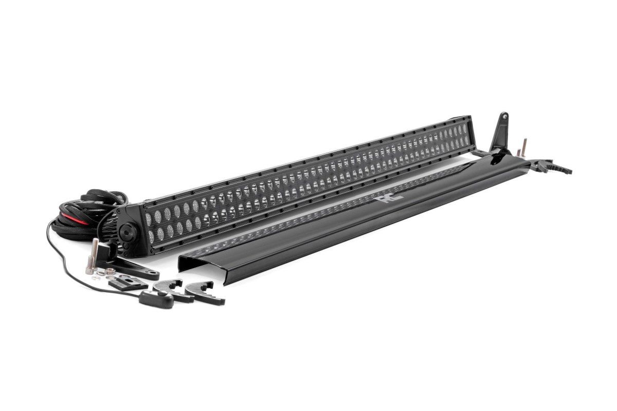 LED Light Bar - Rough Country - 50 Inch Dual Row - Black